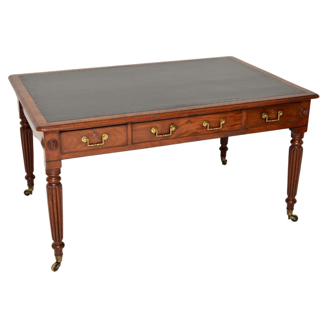 Antique Writing Desk or Table with Lock and Key at 1stDibs