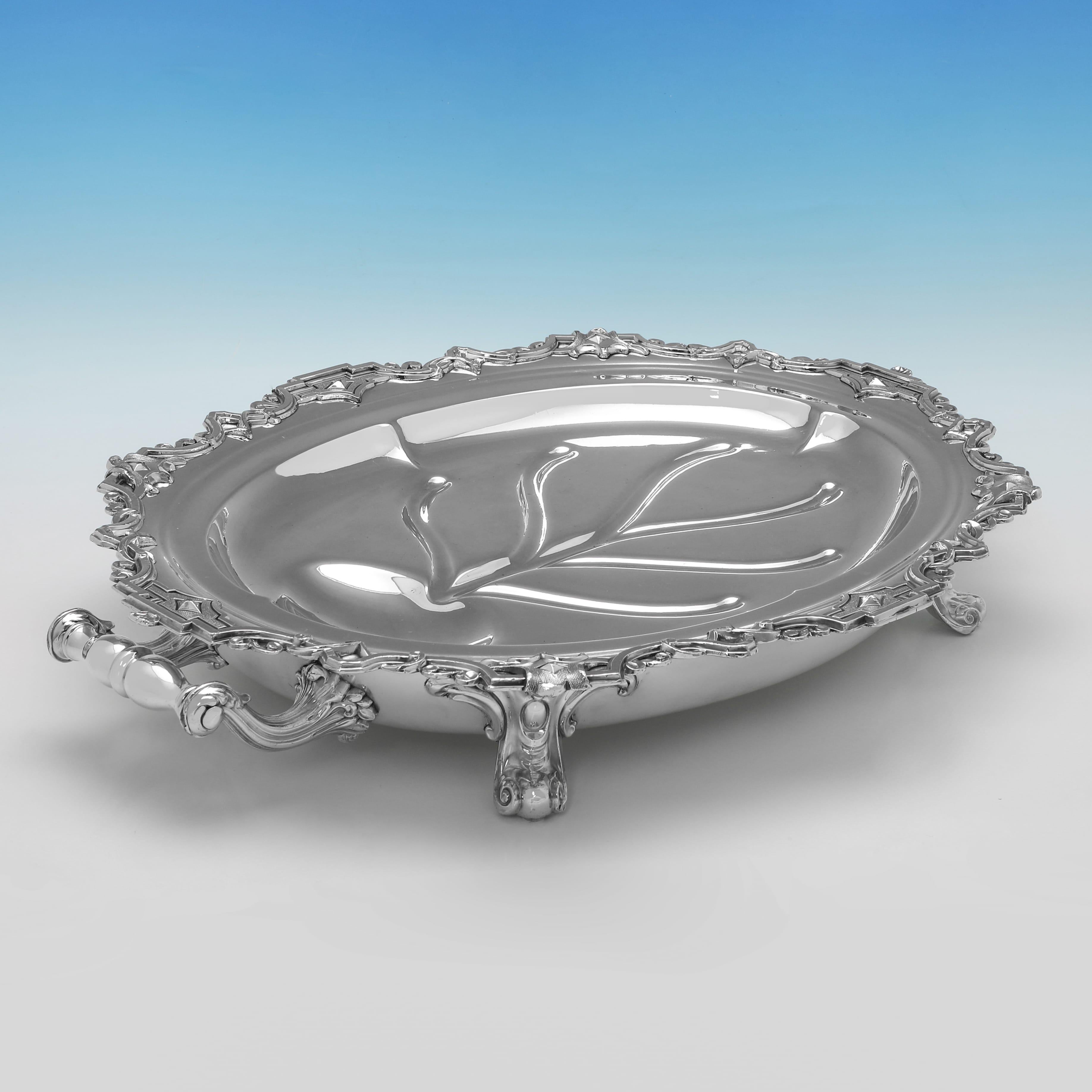 Anglais Ancien plat à viande et couvercle d'époque William IV, fabriqué vers 1830 à Sheffield en vente