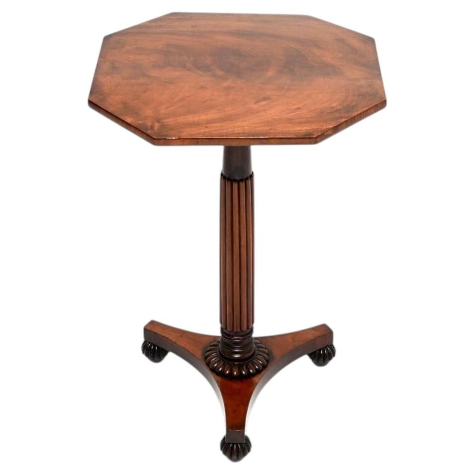Antique William IV Period Walnut Occasional Side Table For Sale