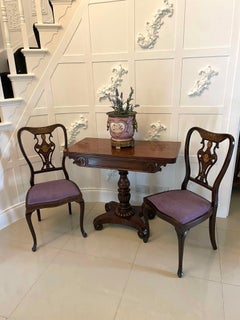 Antique William IV Quality Figured Mahogany Tea Table