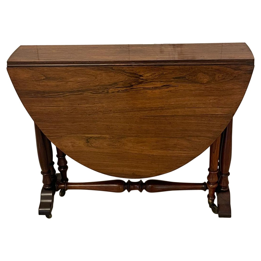 Antique William IV Quality Large Rosewood Sutherland Table