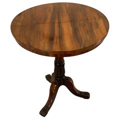 Ancienne lampe en bois de rose de qualité William IV