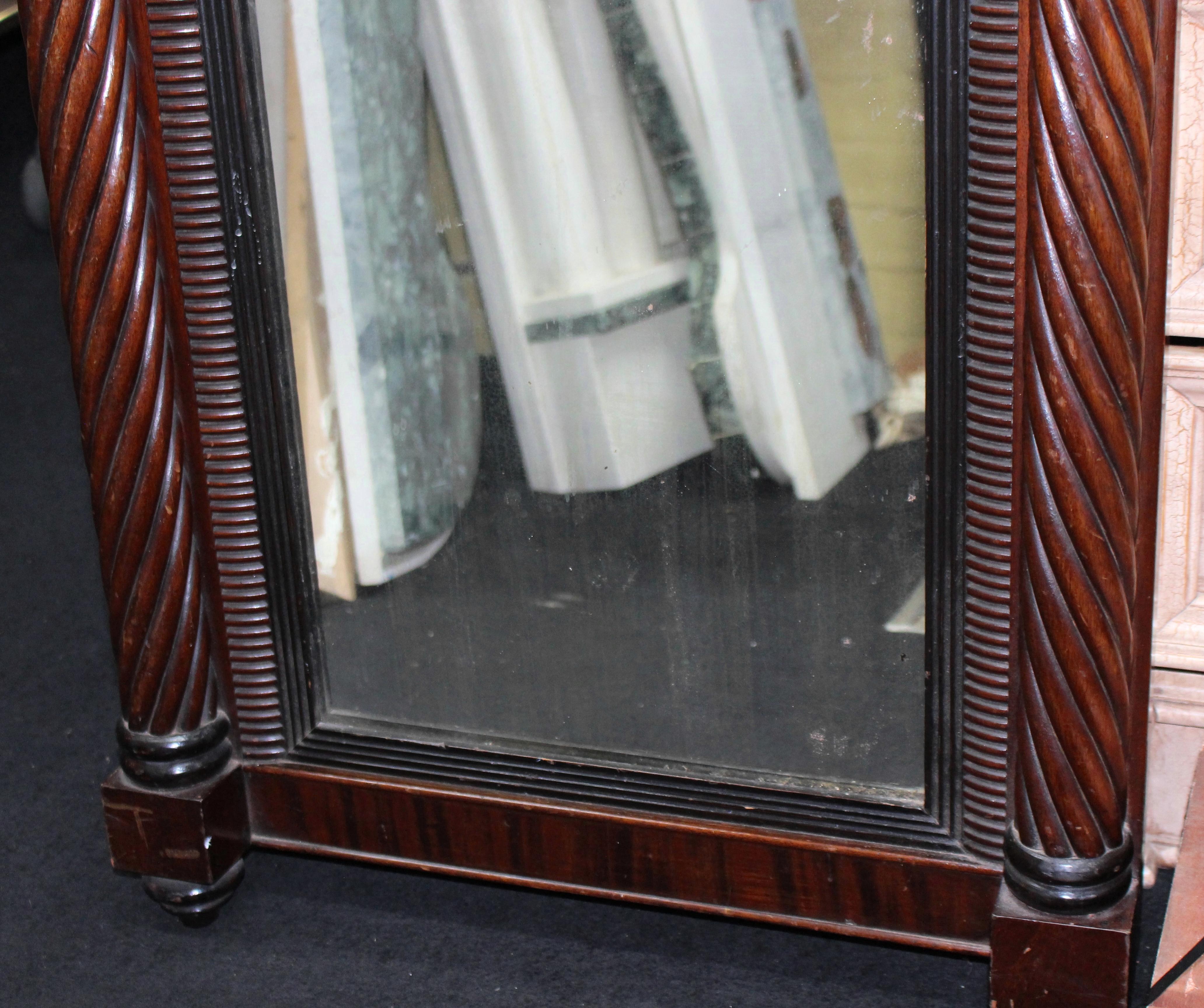 Antique William IV Rosewood Mirror For Sale 2
