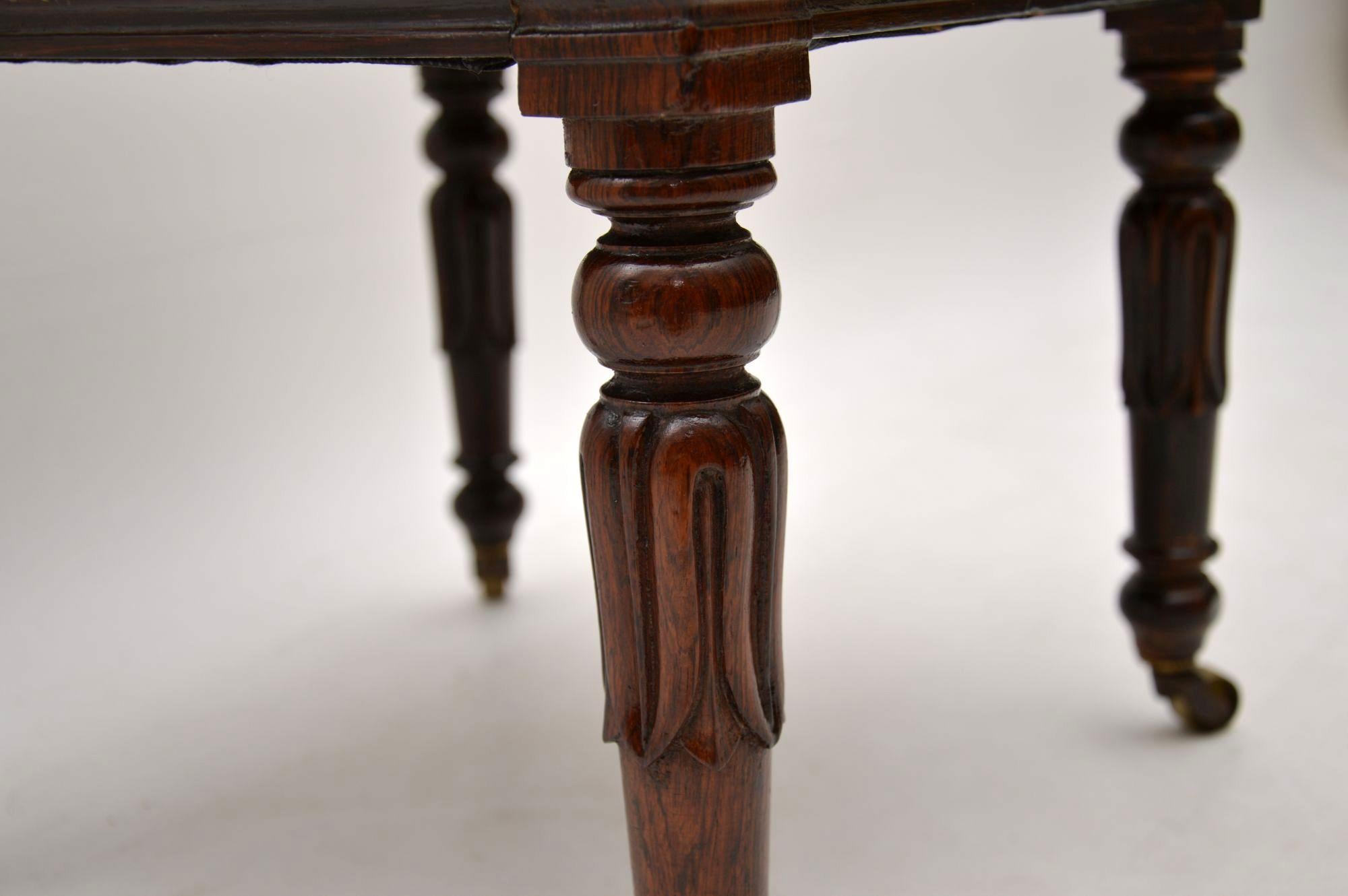 Antique William IV Rosewood Stool 1