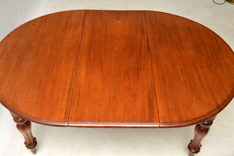 Antique William IV Round Extending Mahogany Dining Table ...