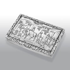 Antique William IV Scottish Sterling Silver Snuff Box James Naismith