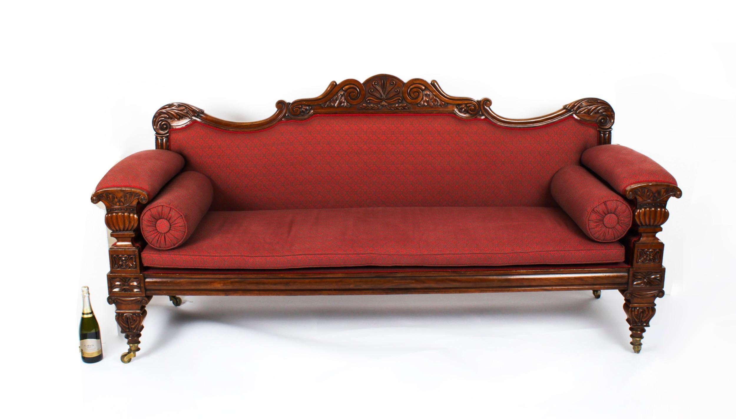 Antikes Sofadesign im William-IV-Stil von John Taylor, um 1830, 19. Jahrhundert 7