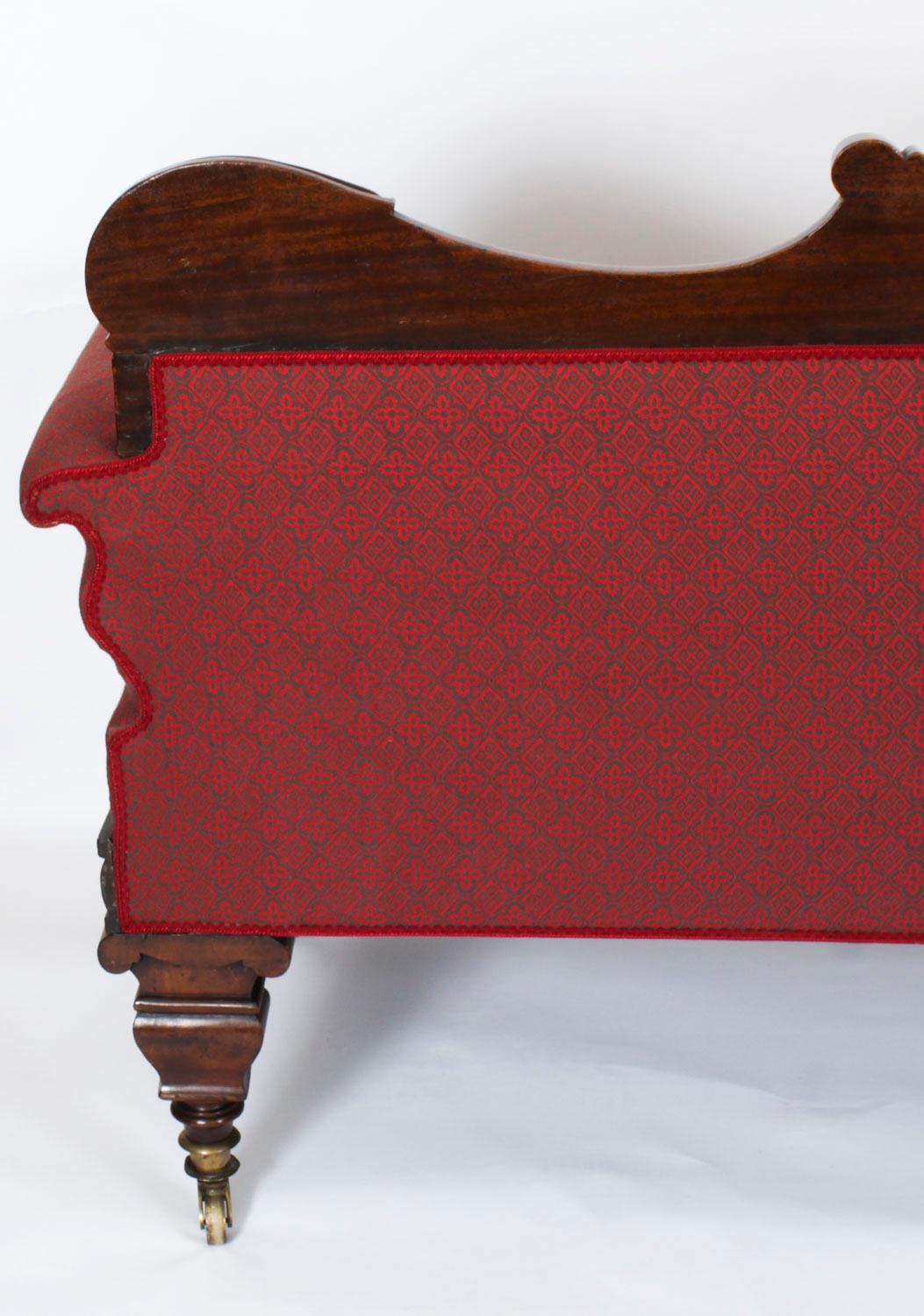 Antikes Sofadesign im William-IV-Stil von John Taylor, um 1830, 19. Jahrhundert 8