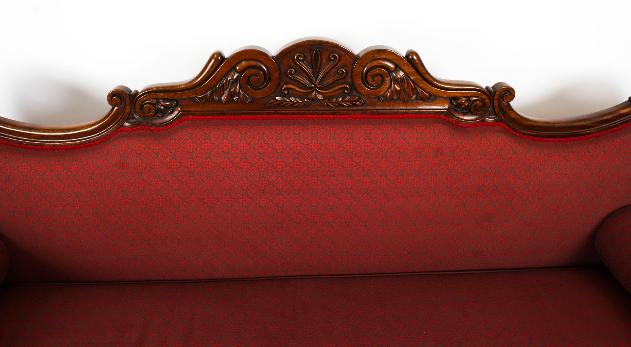 Antikes Sofadesign im William-IV-Stil von John Taylor, um 1830, 19. Jahrhundert (Mittleres 19. Jahrhundert)