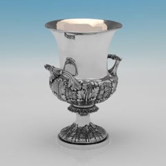 Antique William IV Sterling Silver Goblet by John Edward Terrey, 1835