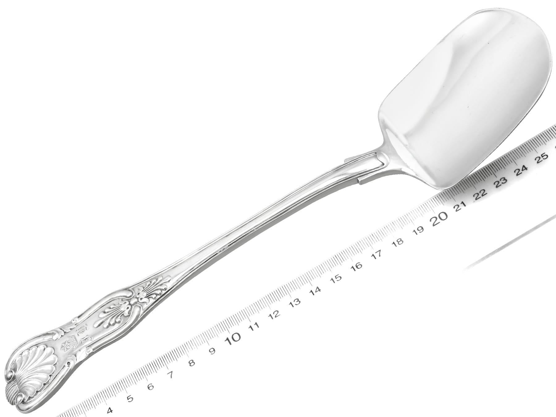 Antique William IV Sterling Silver Ice Cream Server For Sale 5