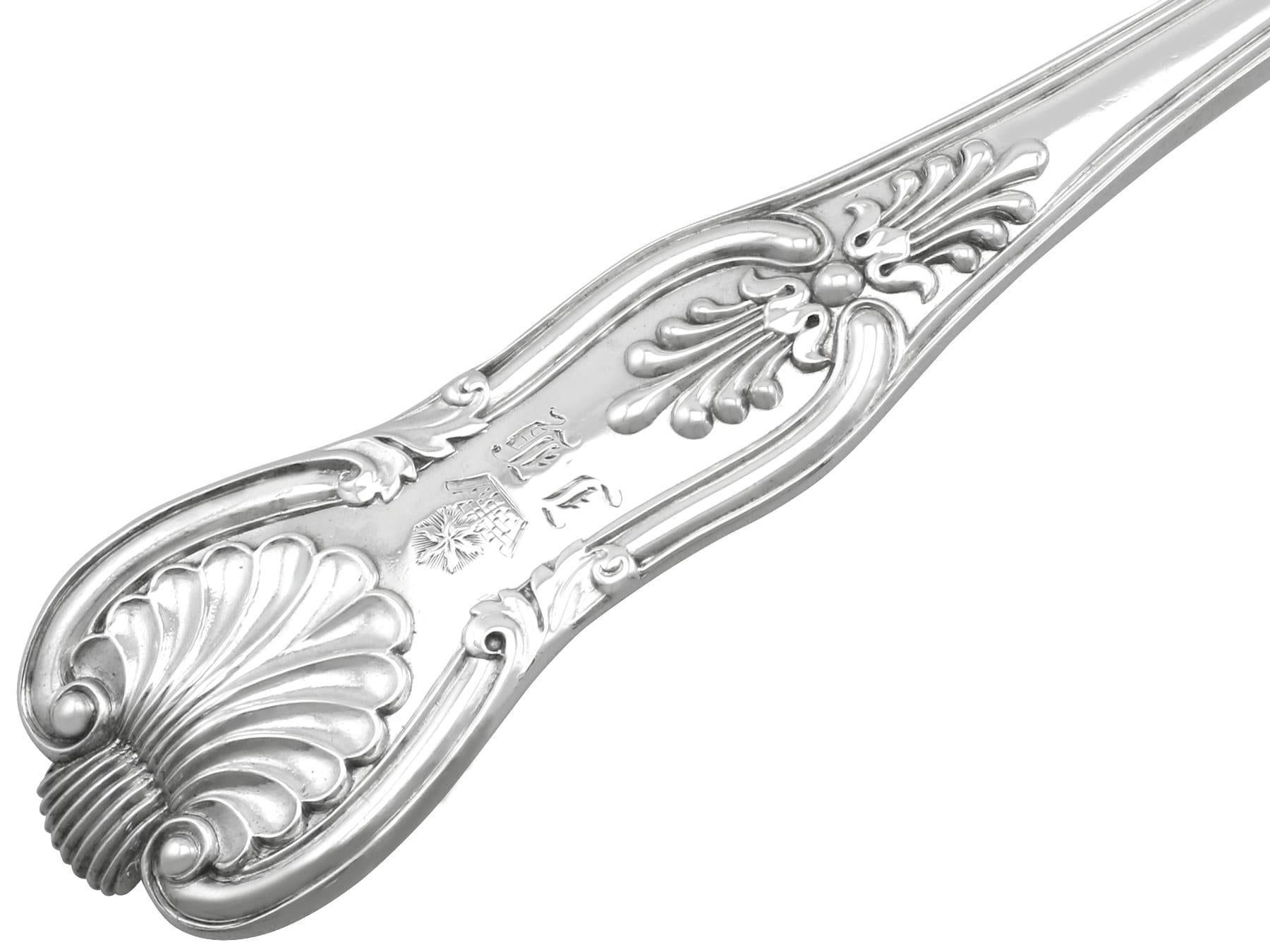 Antique William IV Sterling Silver Ice Cream Server For Sale 1