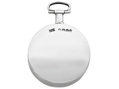 Ancienne boussole de voyage William IV en argent sterling à verrouillage