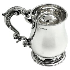 Antiker William IV Sterling Silber Becher / Bierkrug / Pint Becher 1835