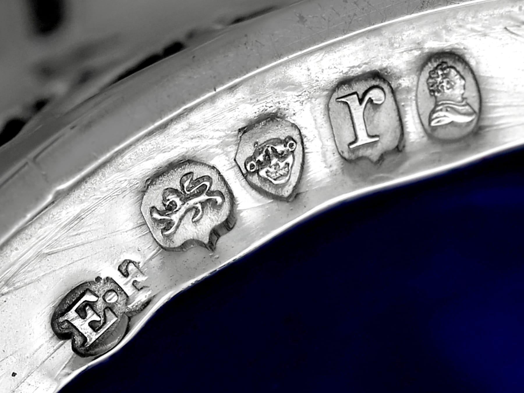 Antique Sterling Silver Mustard Pot (1832) For Sale 6