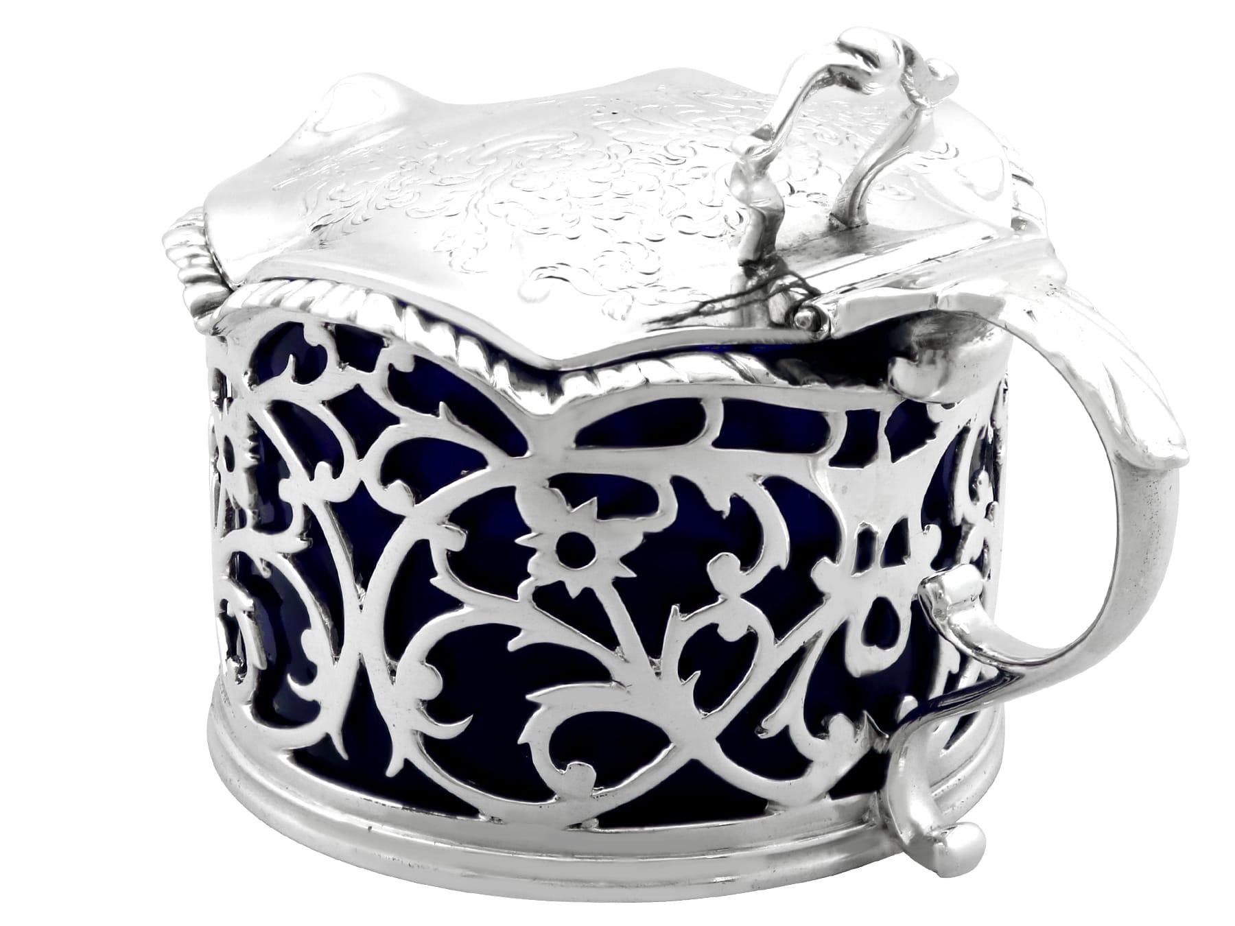 Antique William IV Sterling Silver Mustard Pot (1832) In Excellent Condition For Sale In Jesmond, Newcastle Upon Tyne