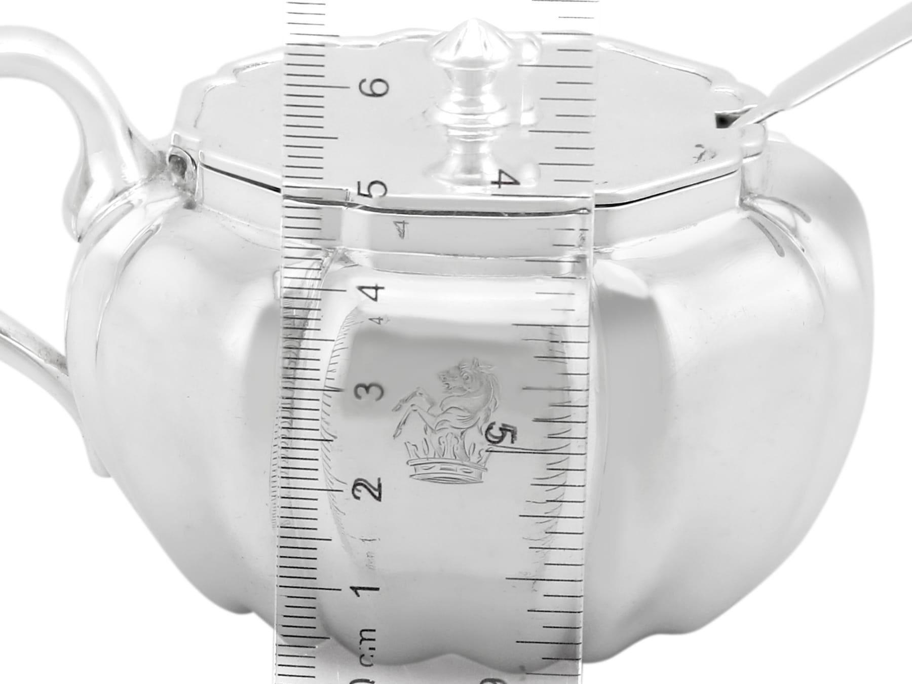 Antique Sterling Silver Mustard Pot (1835) For Sale 9