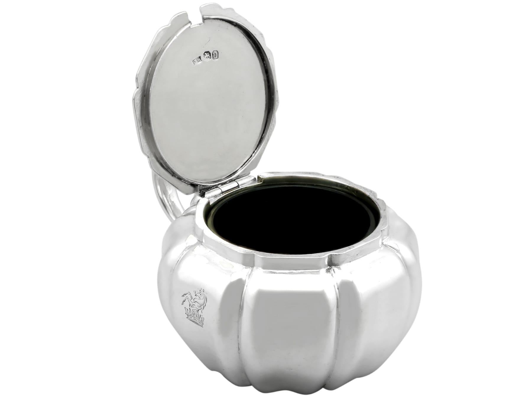 Antique Sterling Silver Mustard Pot (1835) For Sale 2