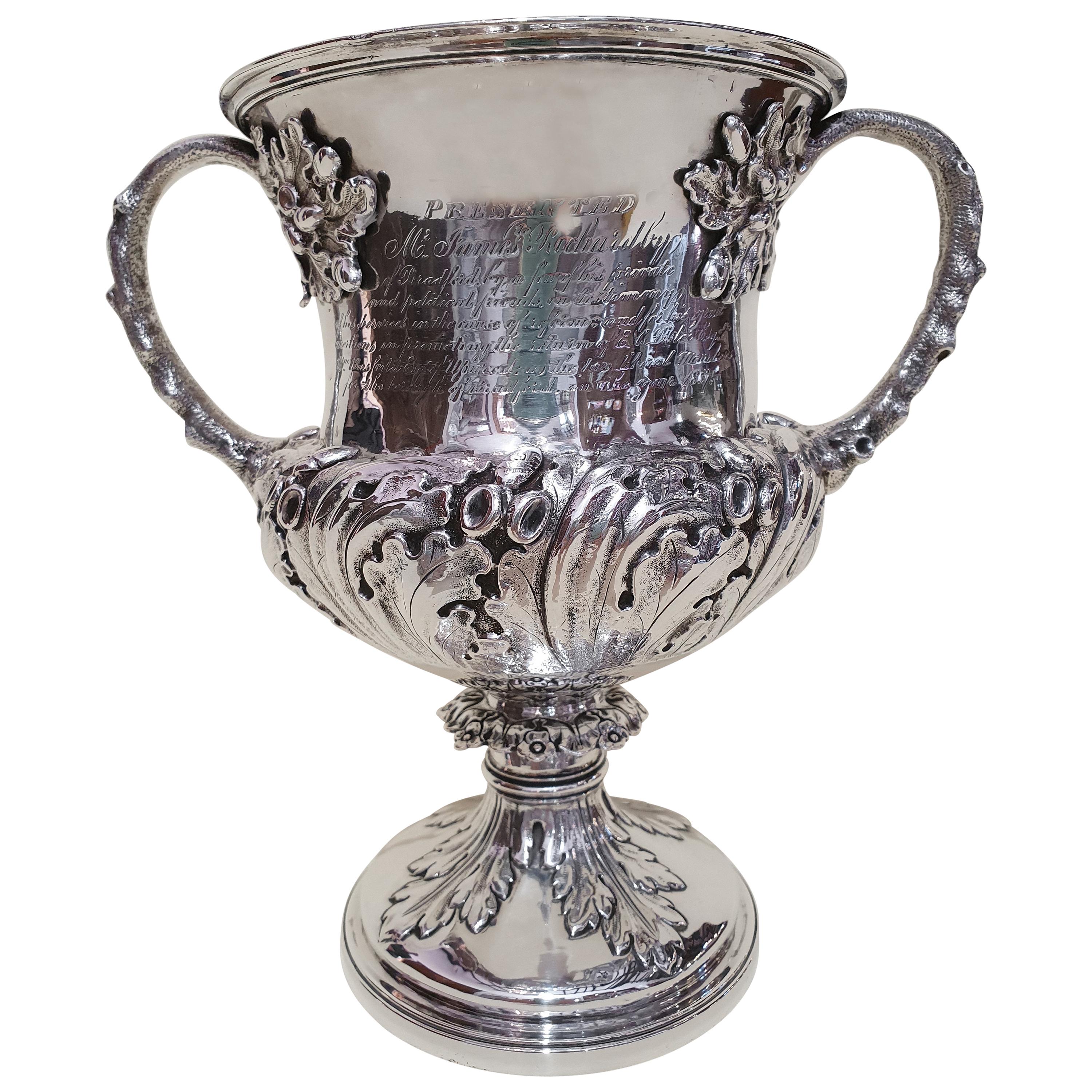 Antique William IV Sterling Silver Presentation Cup, London, England, 1835 For Sale