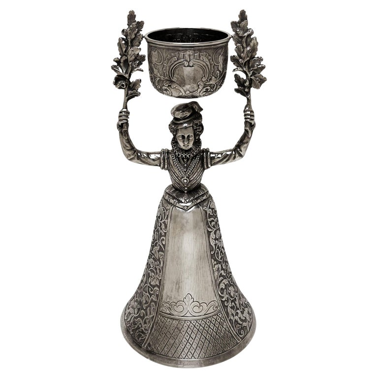 Antique William IV Sterling Silver Wage Cup / Marriage Cup London, England 1832