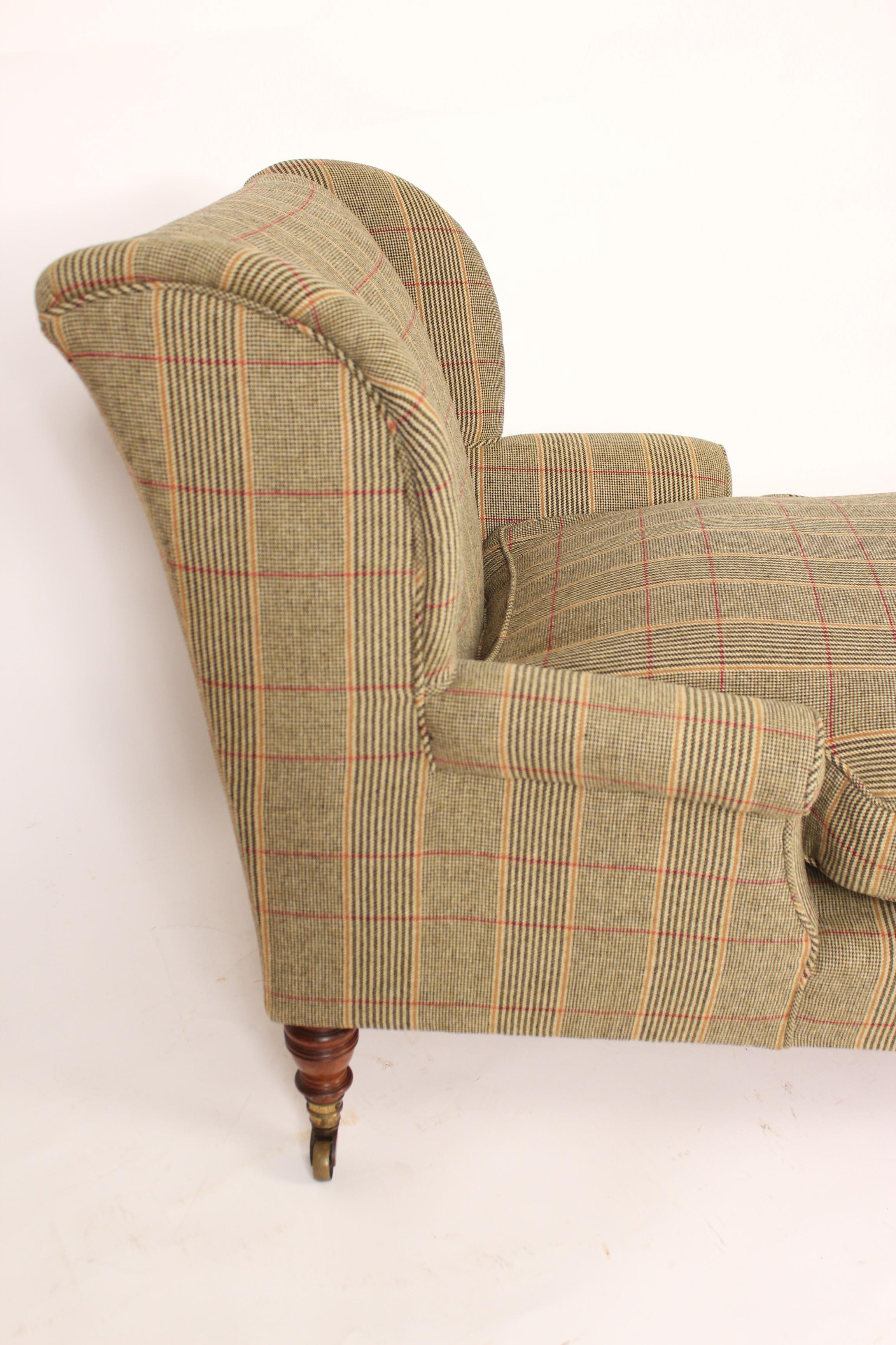 Upholstery Antique William iv Style Chaise Lounge by Howard & Sons