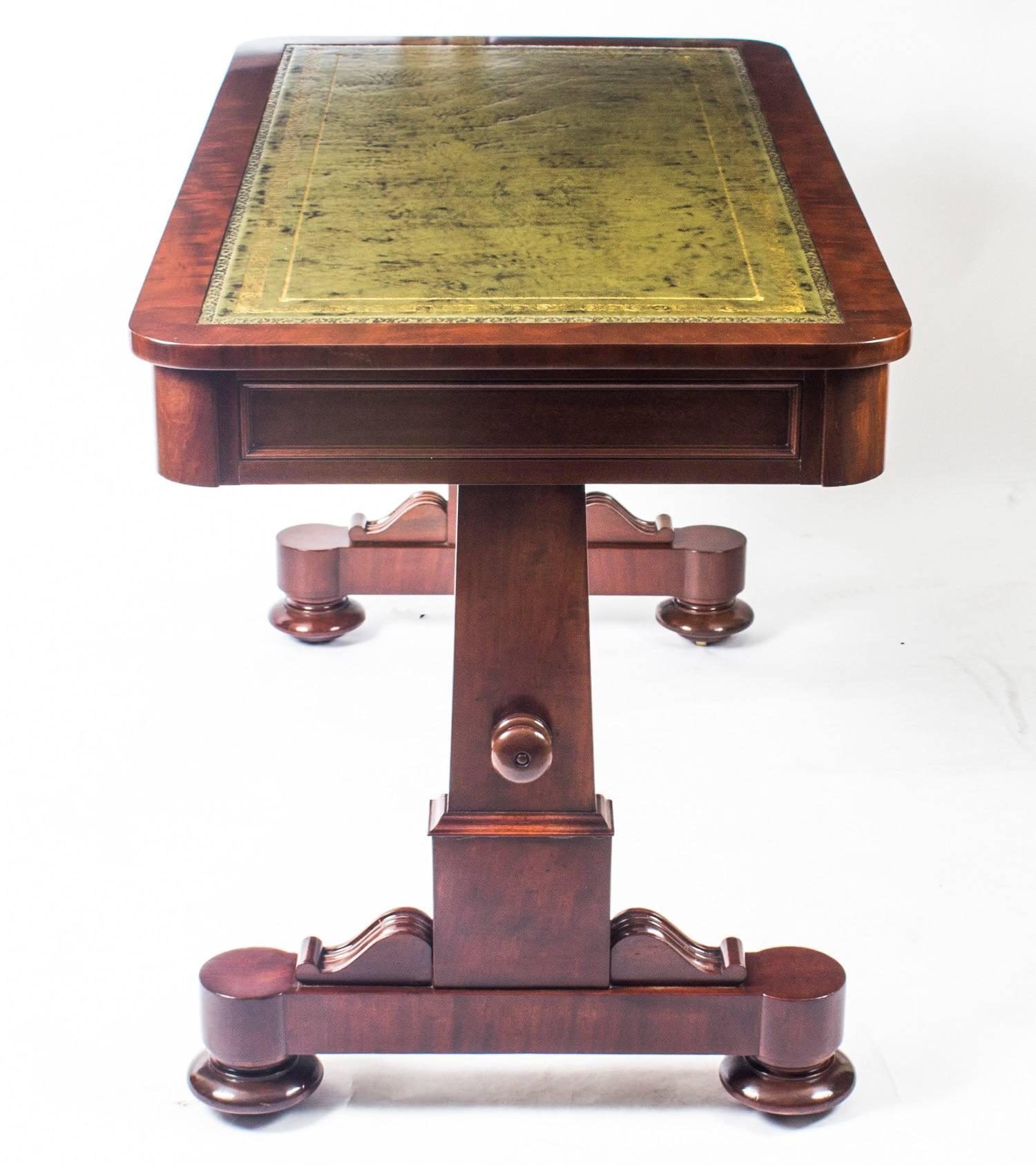 Antique William IV Writing Library Table Johnstone and Jeanes, 19th Century 3