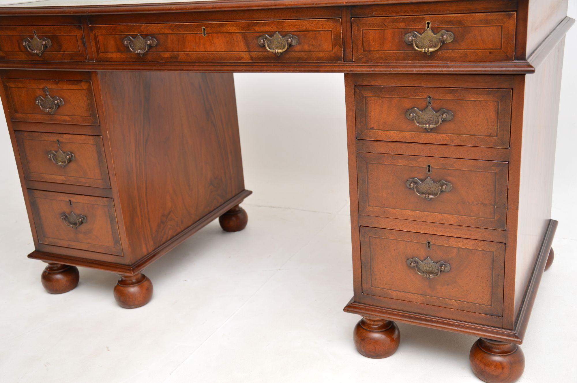 Antique William & Mary Revival Desk in Walnut 3