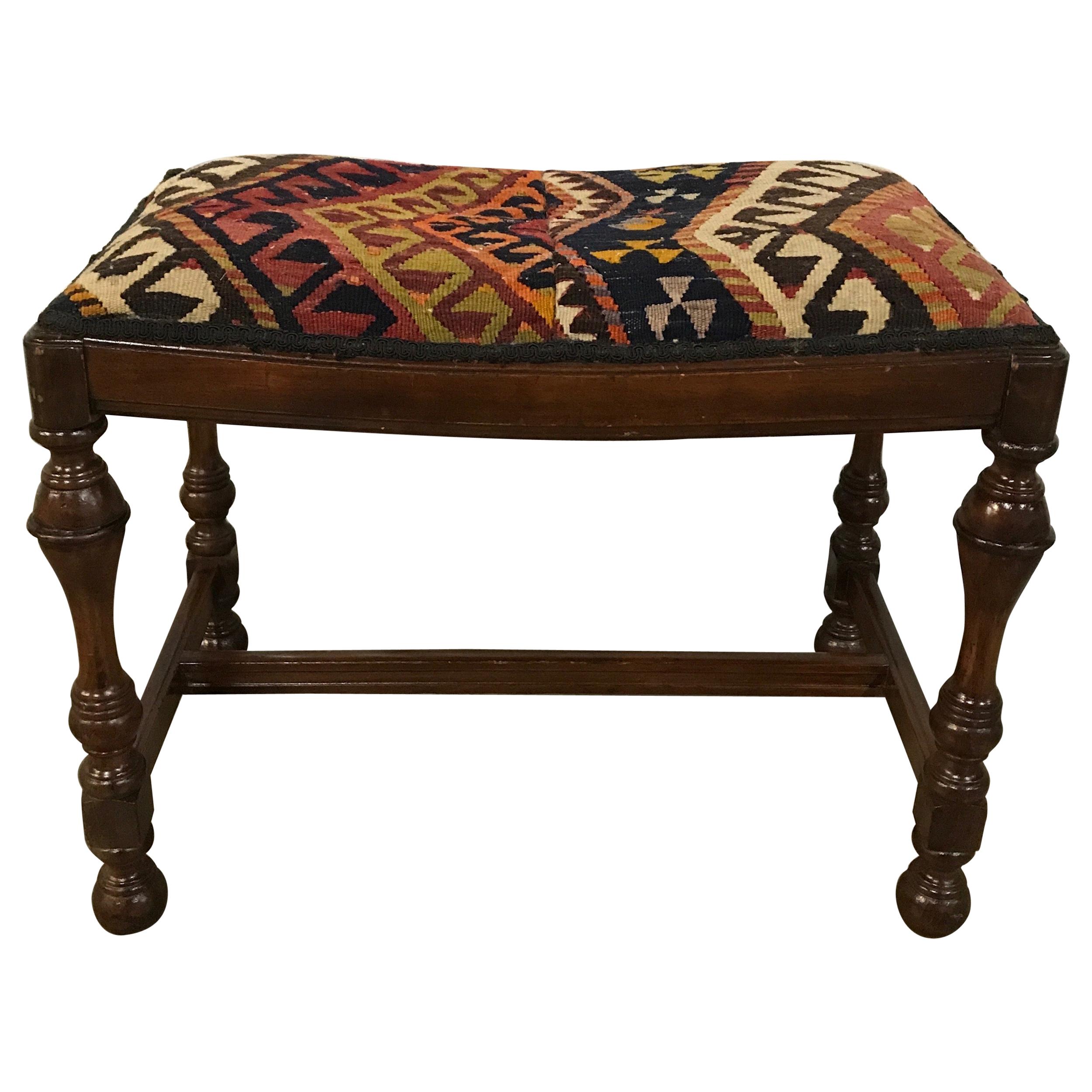 Antique William & Mary Style Bench