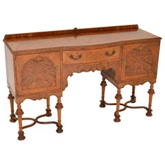 Antique William & Mary Style Burr Walnut Sideboard