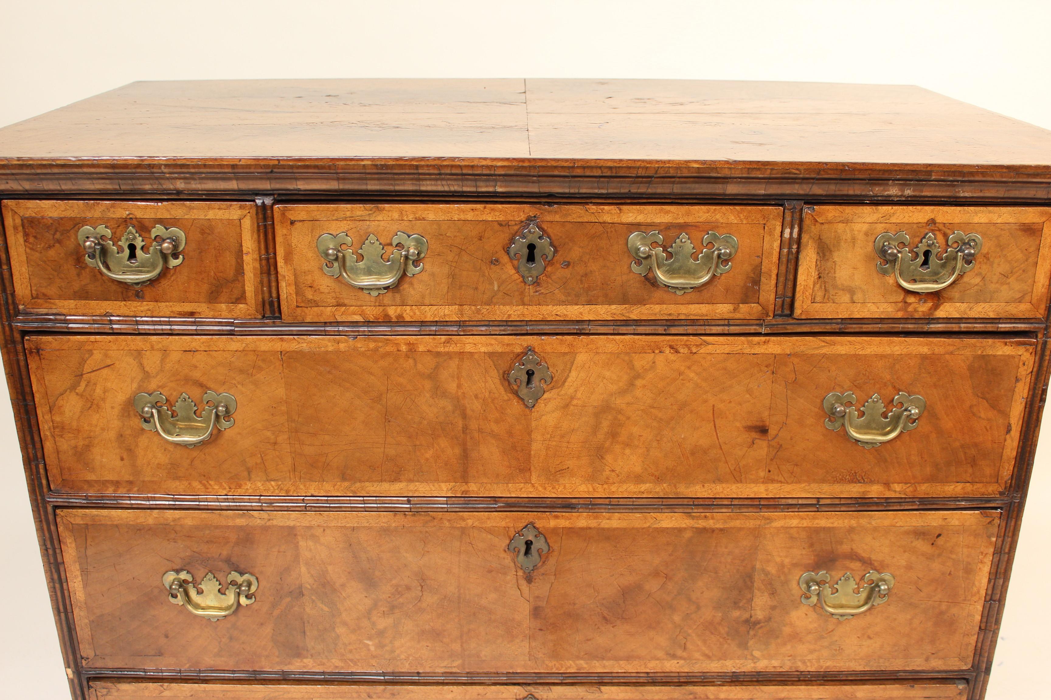 Antique William & Mary Style Chest of Drawers 3