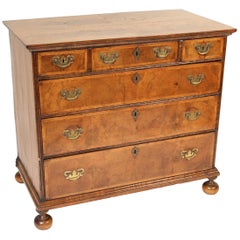 Antique William & Mary Style Chest of Drawers
