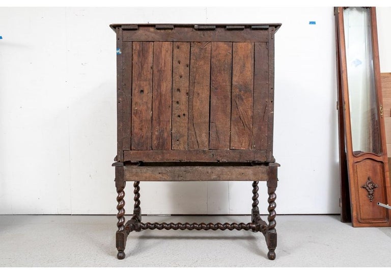 Antique William and Mary Style Chest on Stand For Sale at 1stDibs