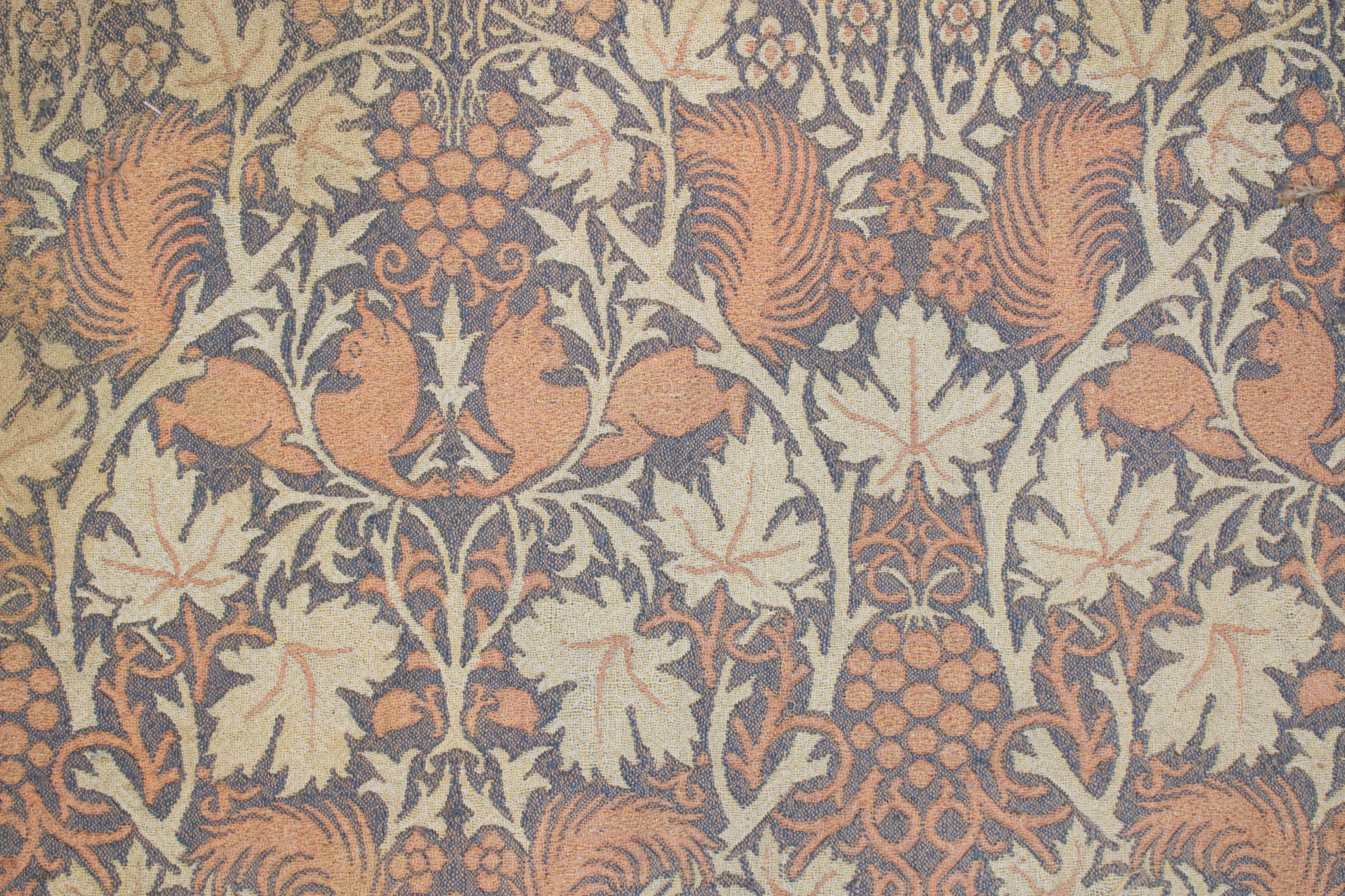 Antiguo tapiz de lana tejido a jacquard William Morris 
