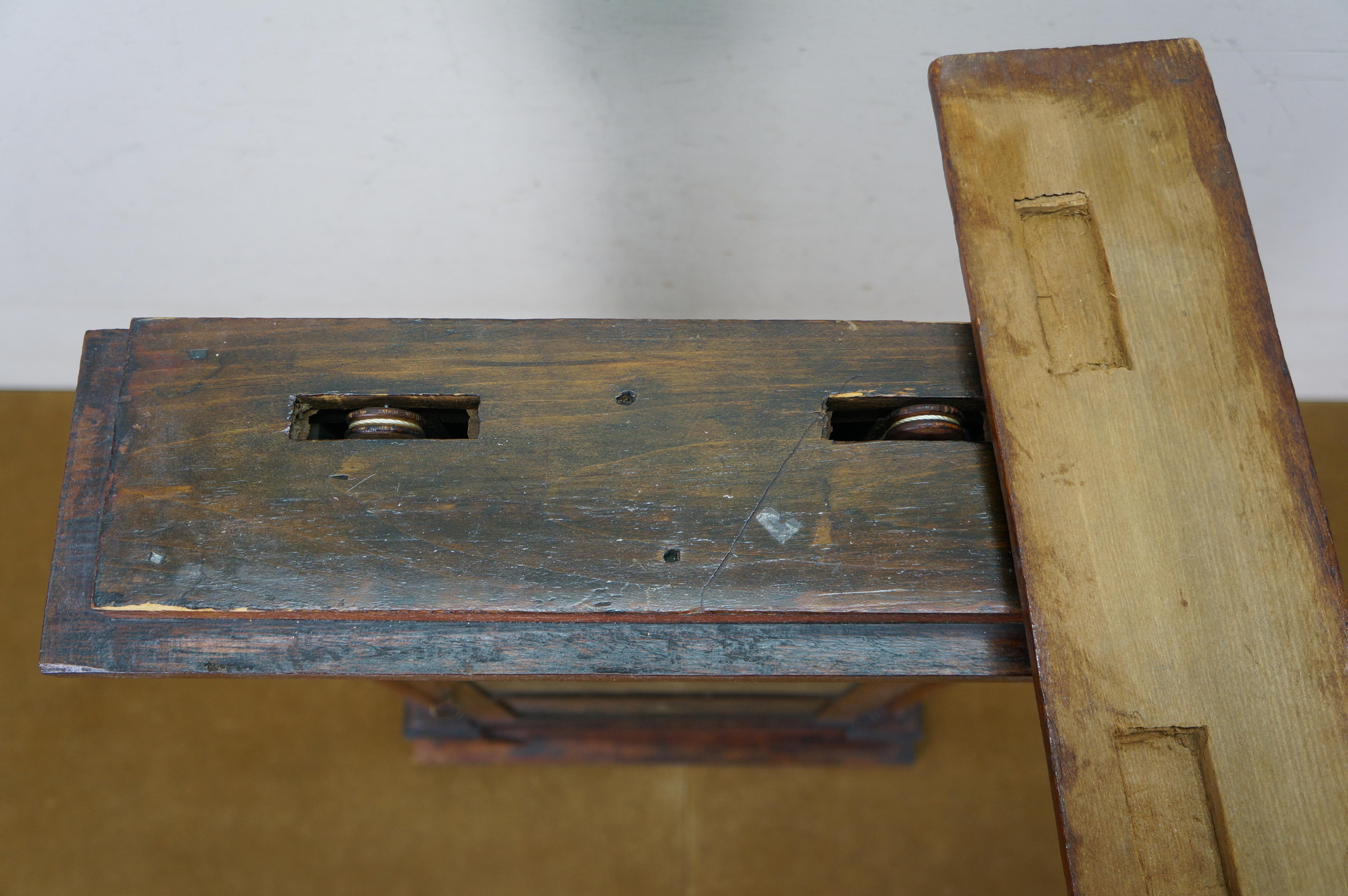 Antique William S. Sperry American Empire Mahogany 8 Day Column Mantel Clock 27