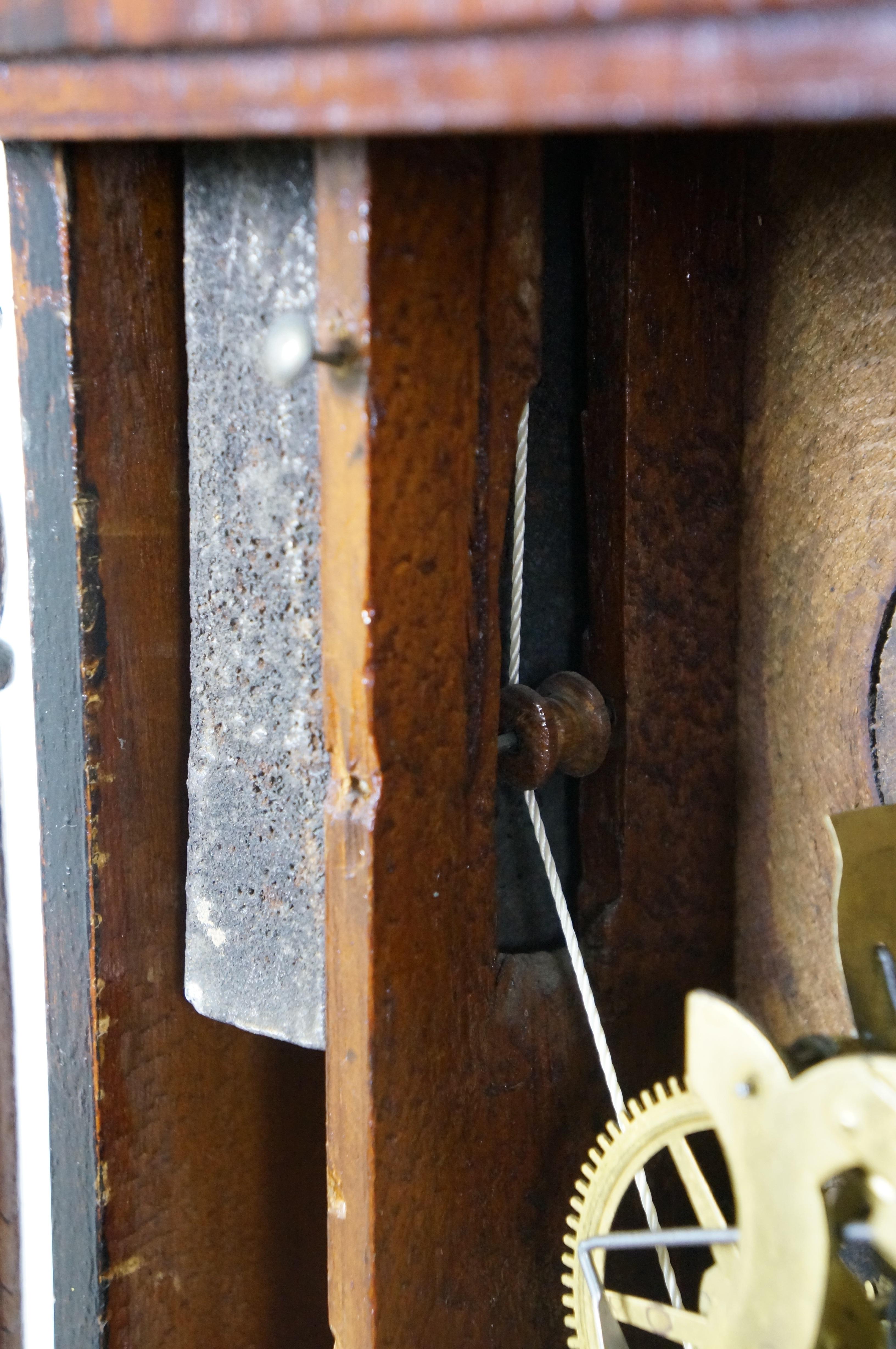 Antique William S. Sperry American Empire Mahogany 8 Day Column Mantel Clock 27