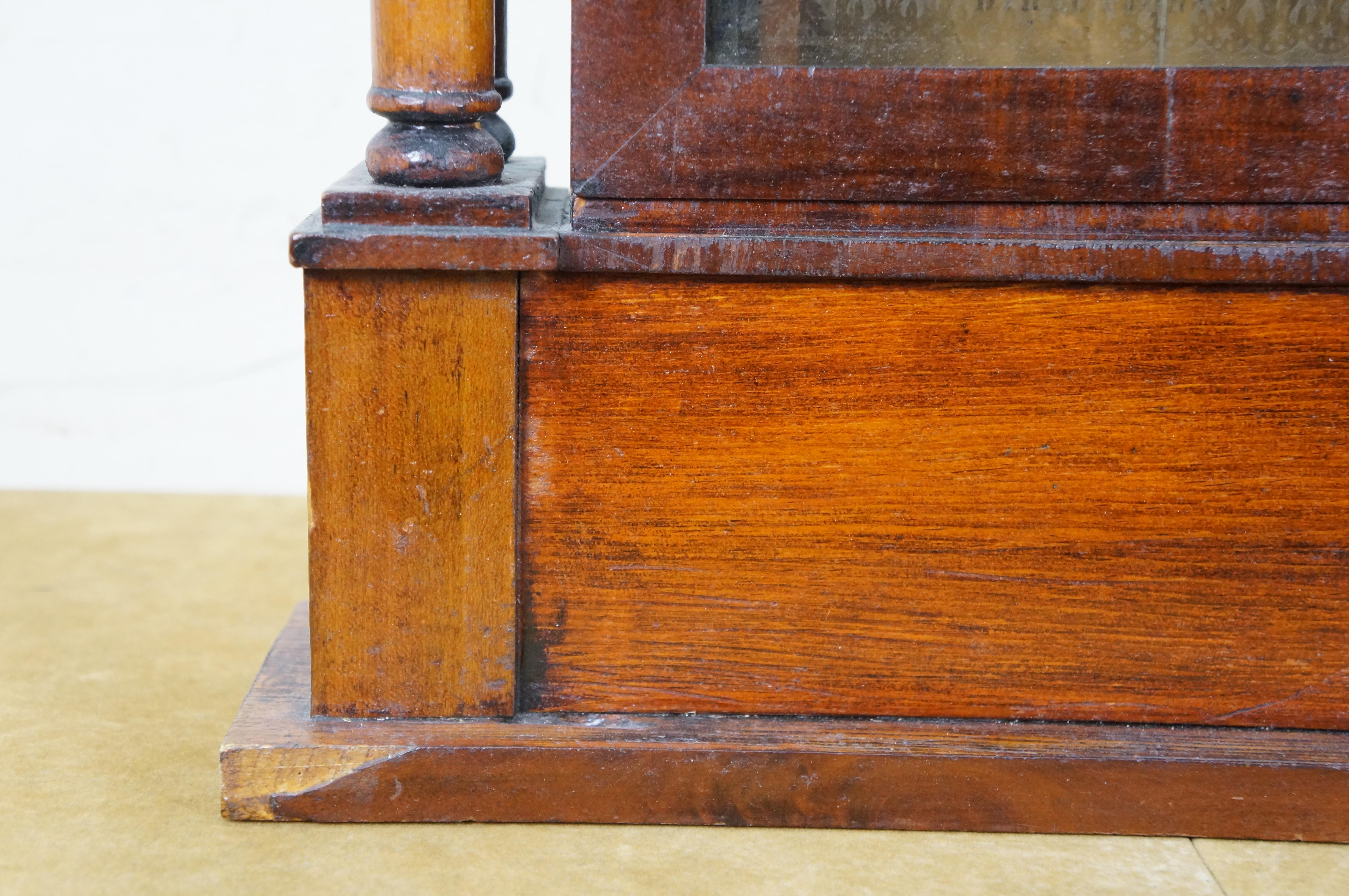 Antique William S. Sperry American Empire Mahogany 8 Day Column Mantel Clock 27