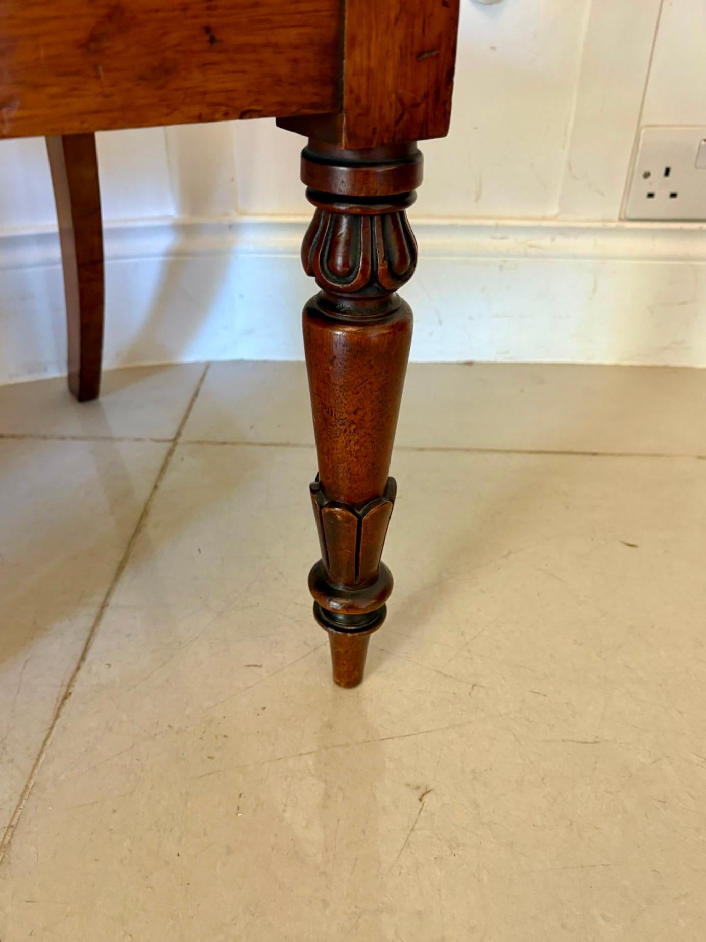 English Antique Willian IV Quality Mahogany Desk Chair For Sale