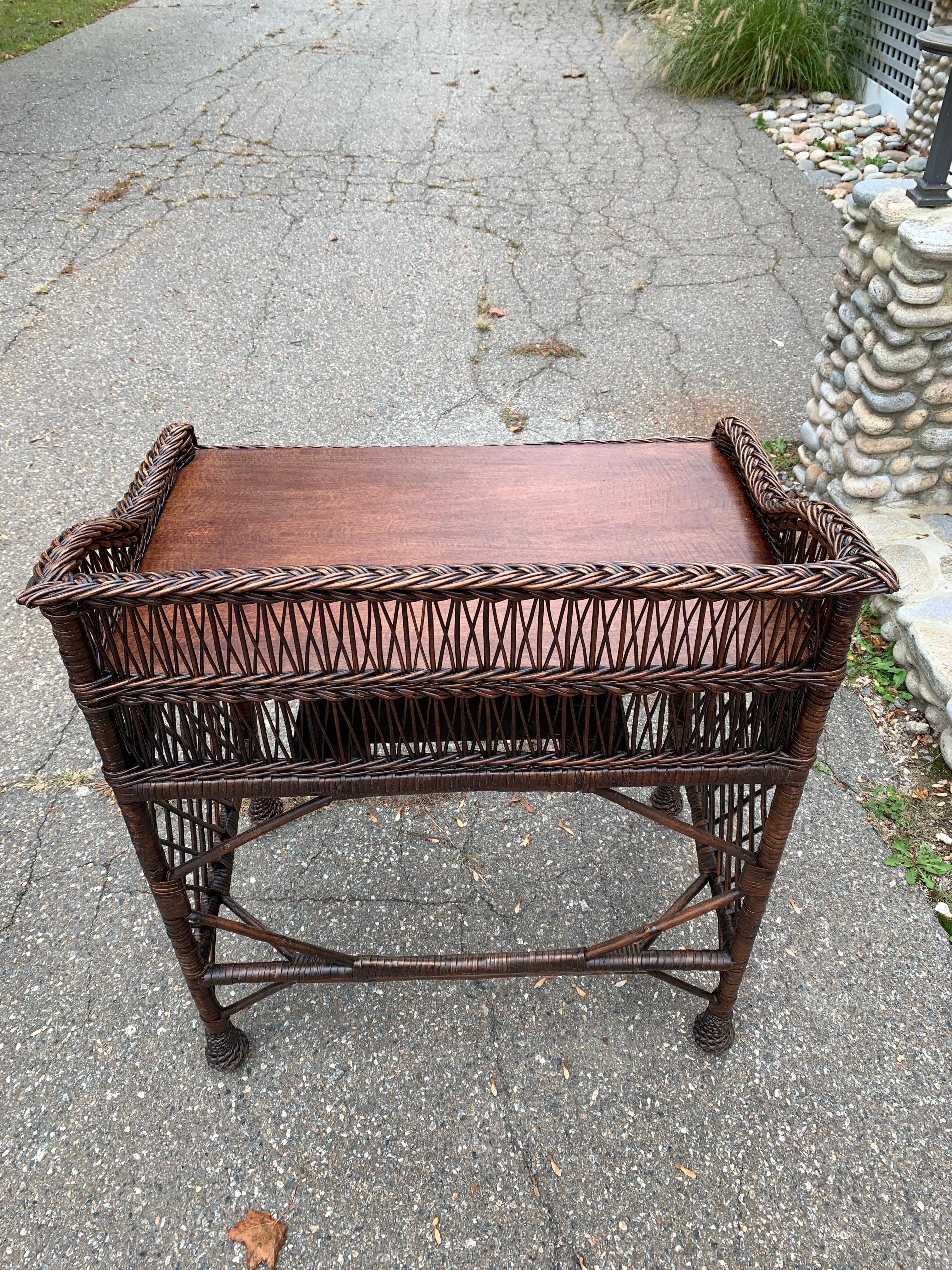 Antique Willow Desk and Chair 1