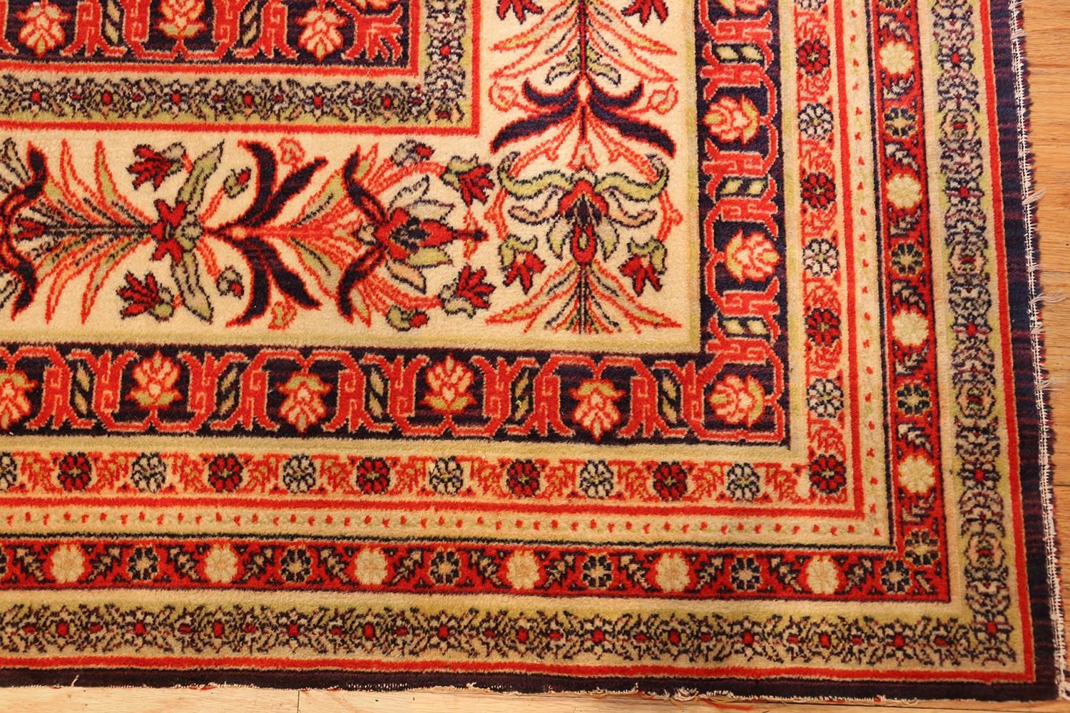 Alfombra antigua inglesa Boteh Paisley Pattern Wilton 8'8
