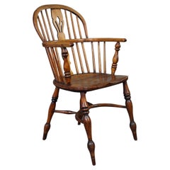 Antique Windsor chair/armchair, English Low Back, 18th century