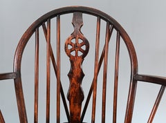 Antique Windsor Rocking Chair Wheelback 1930