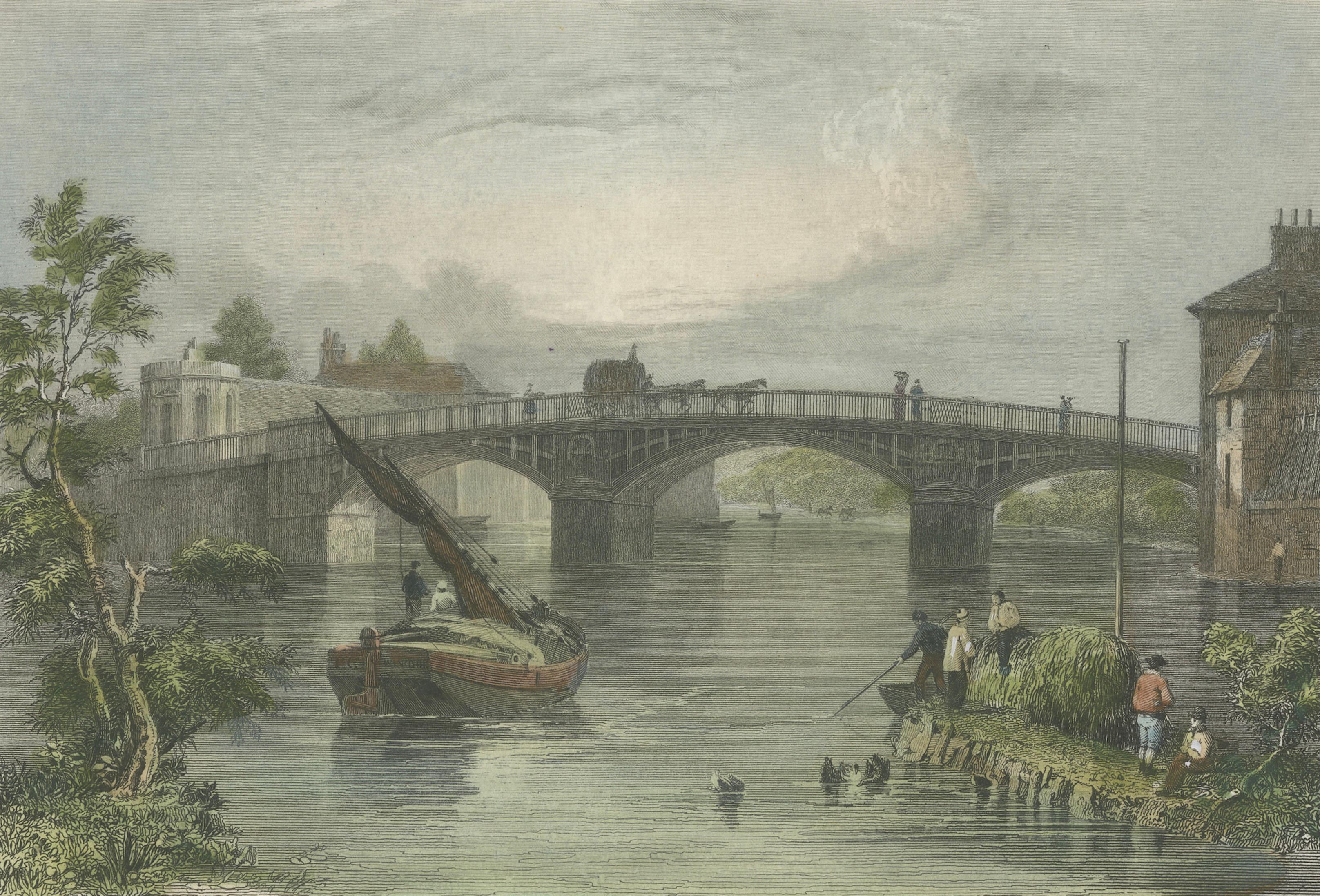 Antique Windsor Views Set – Hand Colored Engravings, England, c.1840