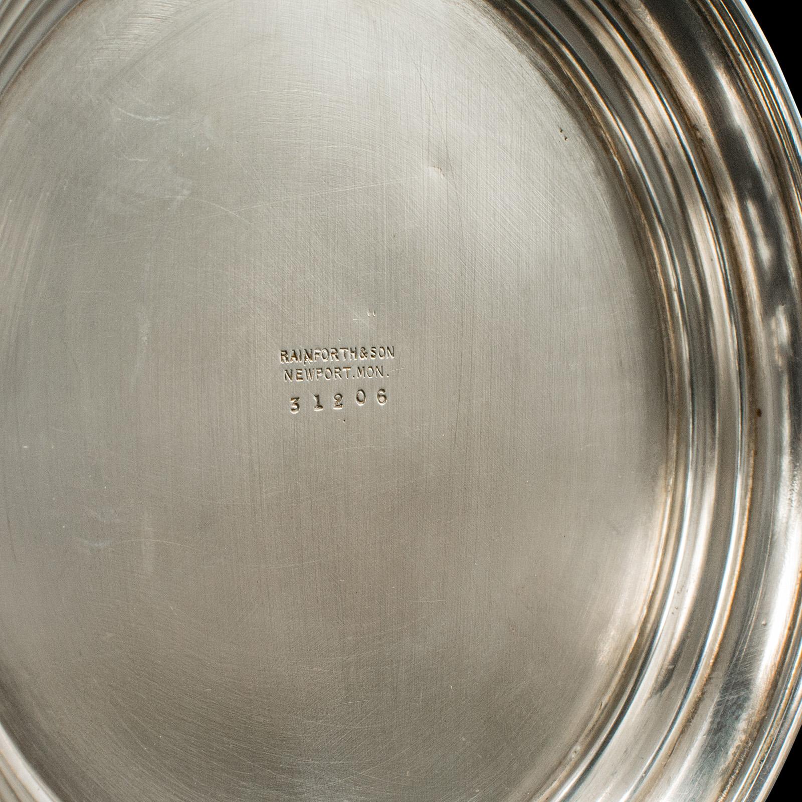 Antique Wine Bottle Cooler, Welsh, Silver Plate, Champagne Magnum Bucket, C.1920 4