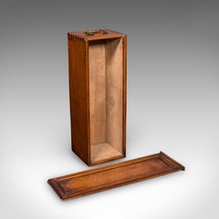 Antique Wine Bottle Presentation Case, English, Champagne Magnum Box, Regency