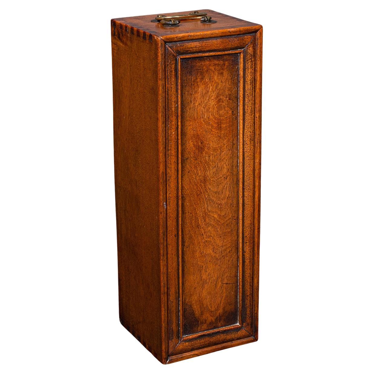 Antique Wine Bottle Presentation Case, English, Champagne Magnum Box, Regency For Sale