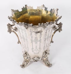 Antique Wine Cooler Champagne Ice Bucket Elkington, Mason & Co, dated 1849