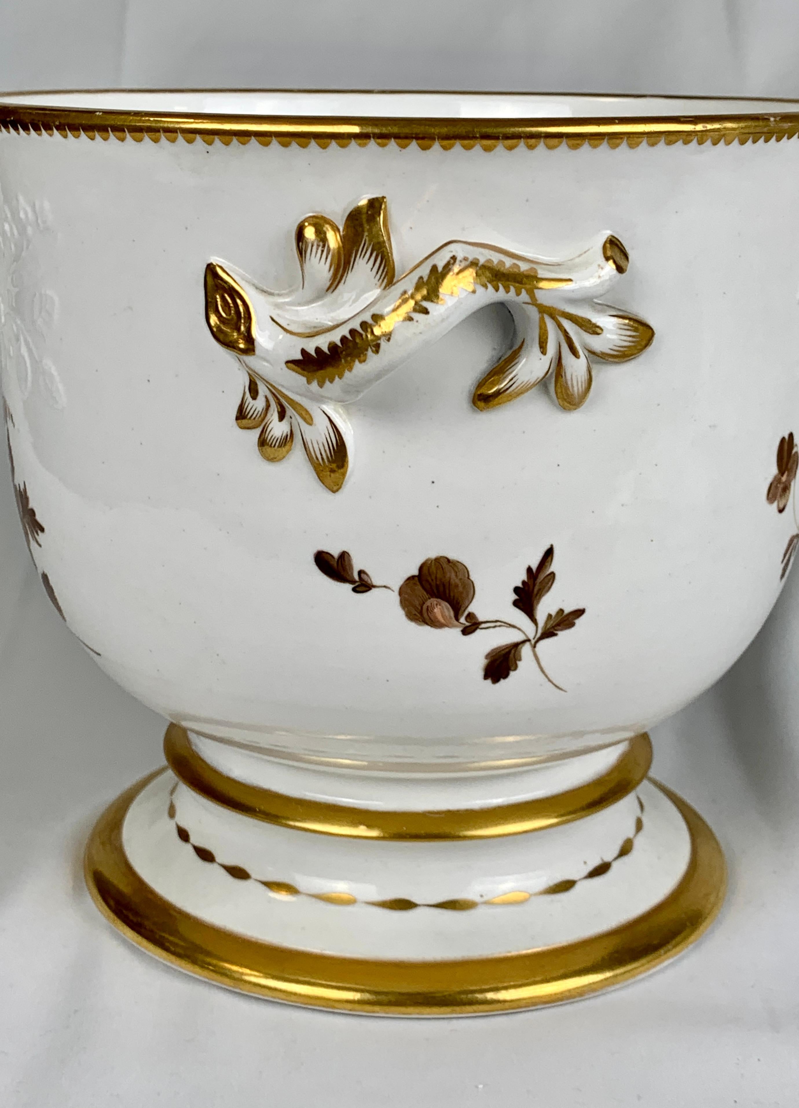 English Antique Wine Cooler Spode Porcelain, England, circa 1830
