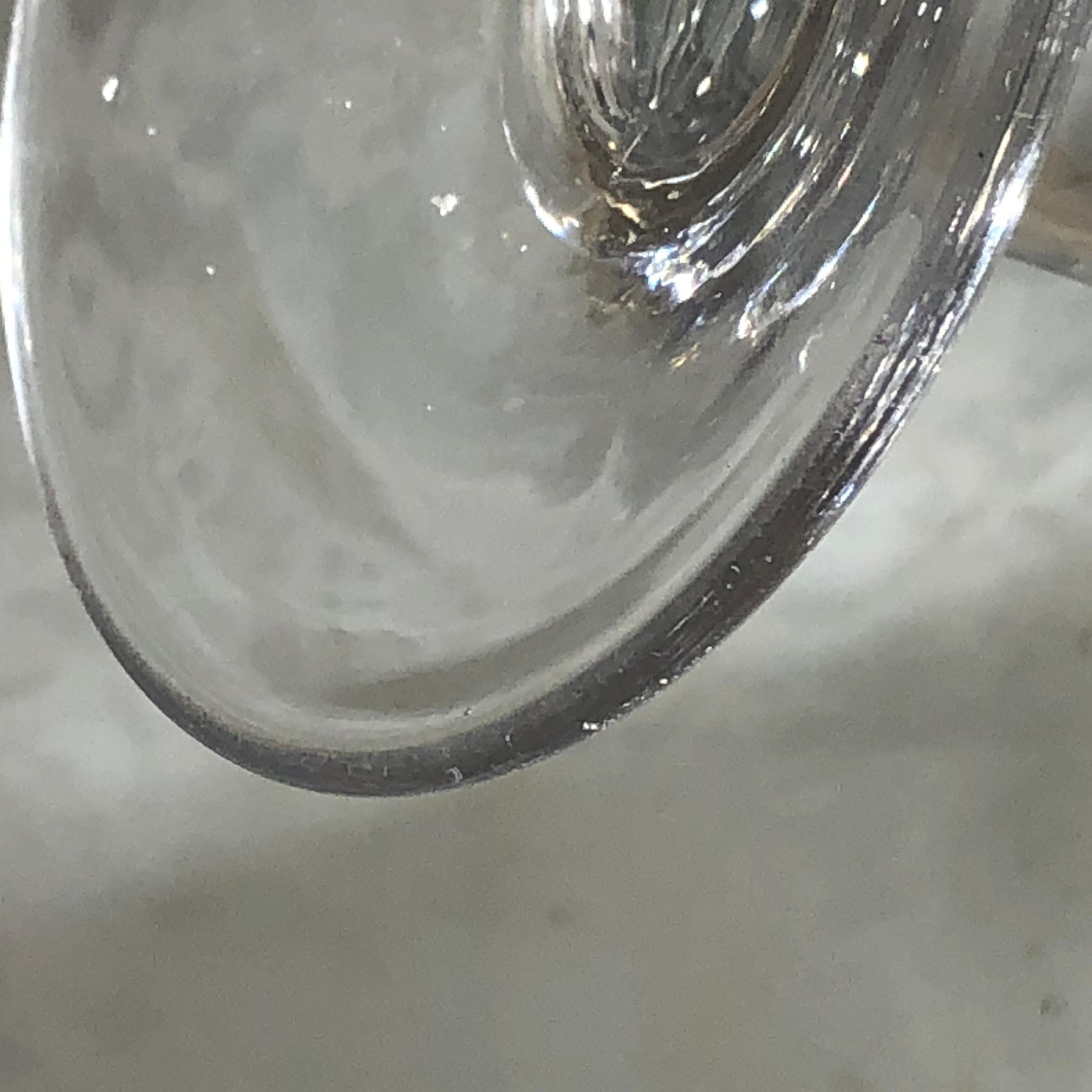 Antique Wine Drinking Glass With Air Bubble, 18th Century 5