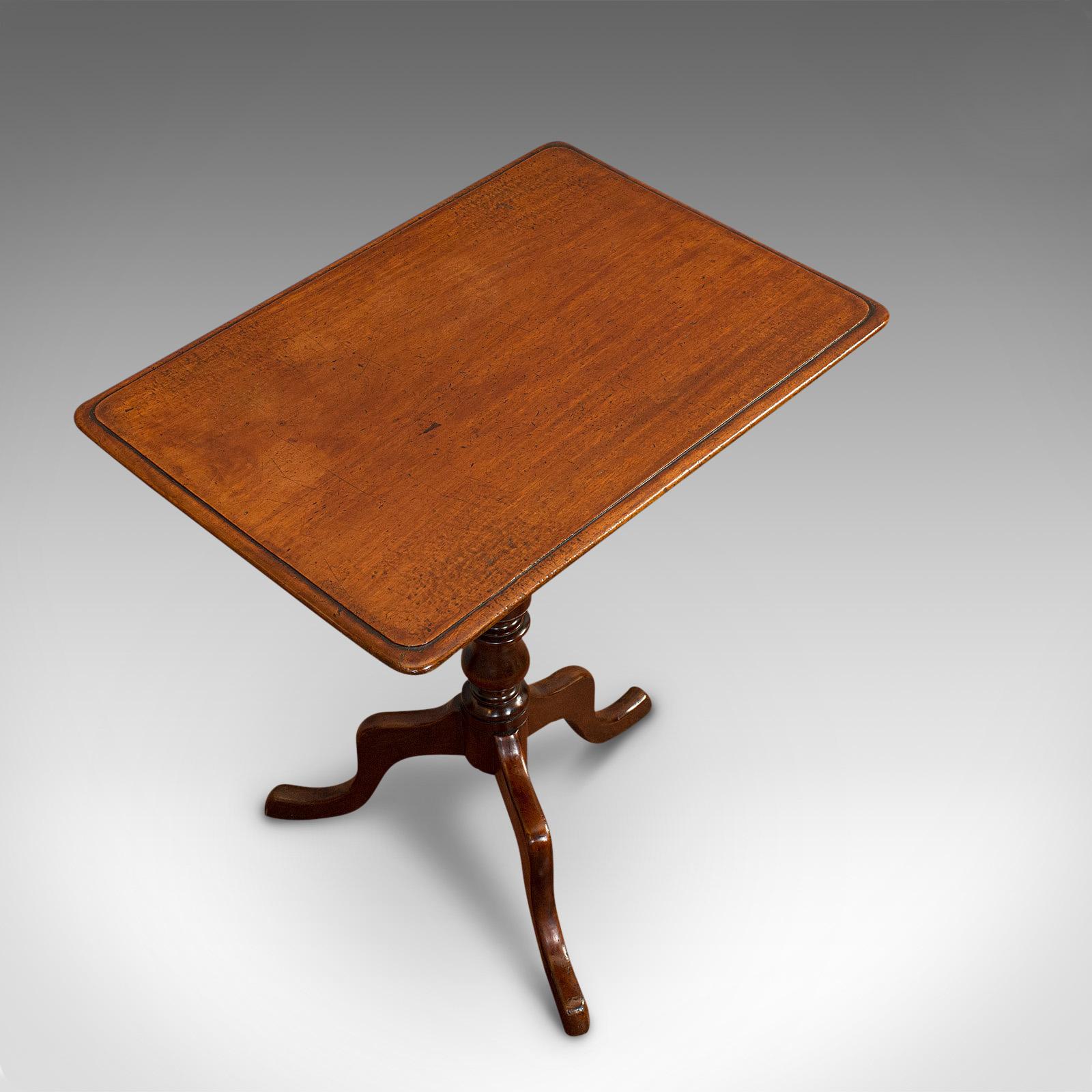 Antique Wine Table, English, Mahogany, Side, Lamp Stand, Victorian, circa 1870 In Good Condition In Hele, Devon, GB