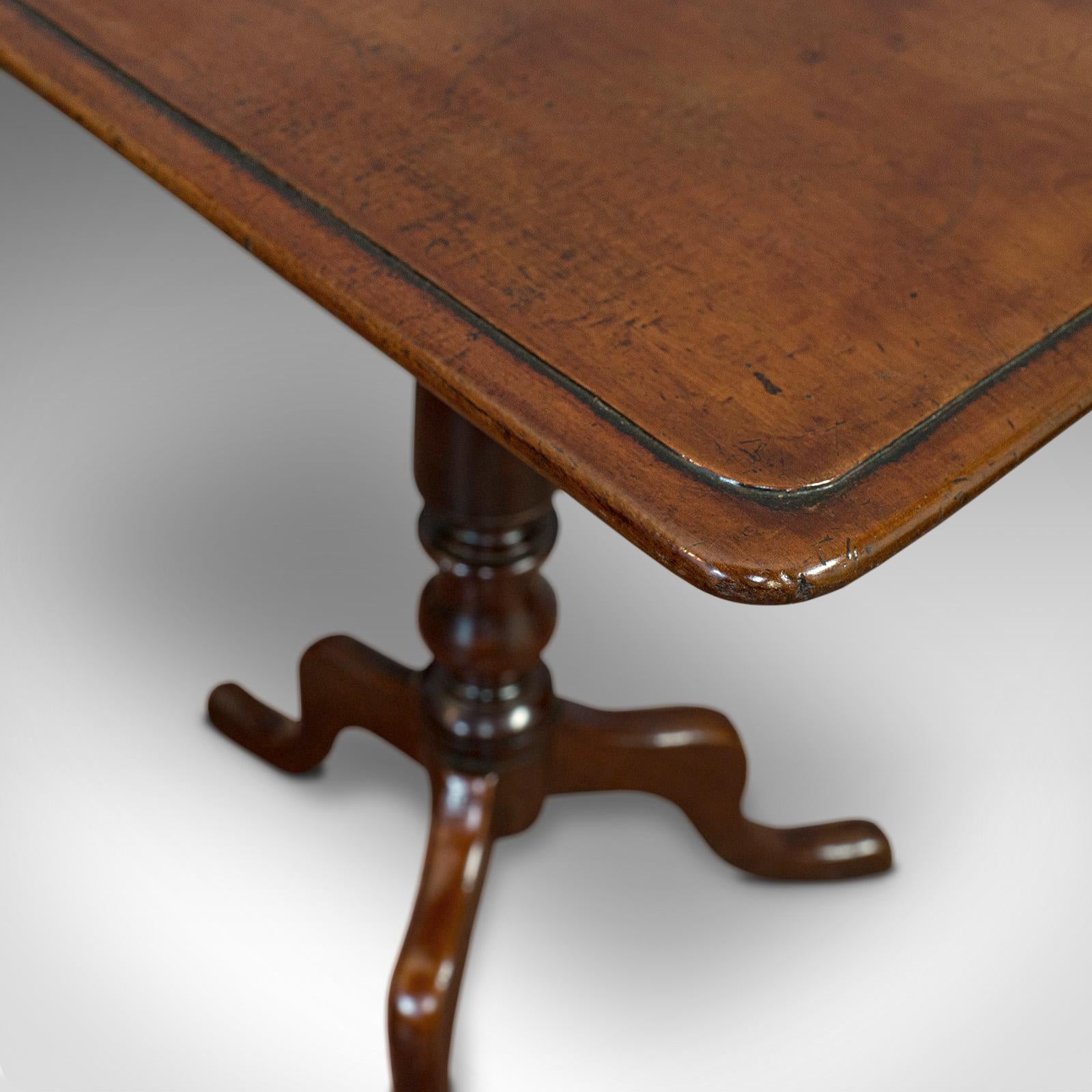 Antique Wine Table, English, Mahogany, Side, Lamp Stand, Victorian, circa 1870 2
